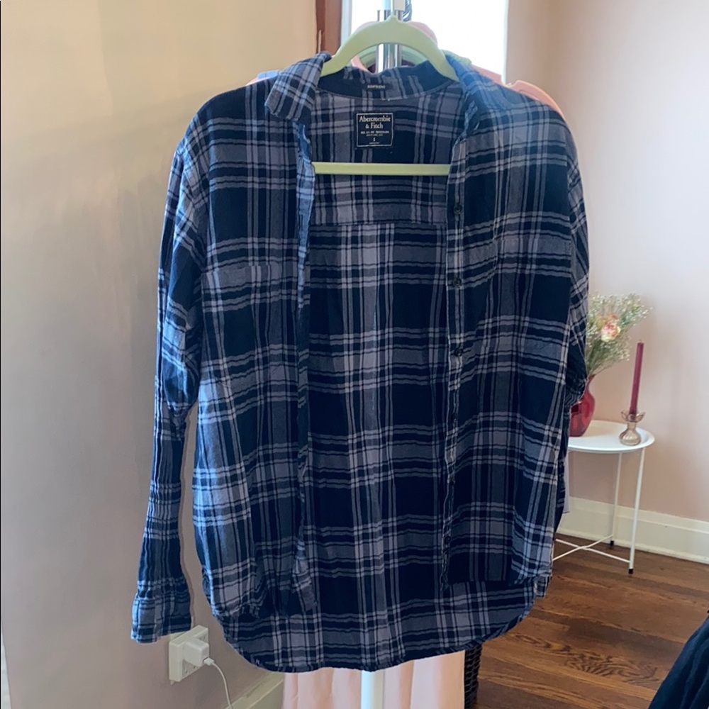 Abercrombie & Fitch Blue Checkered Shirt